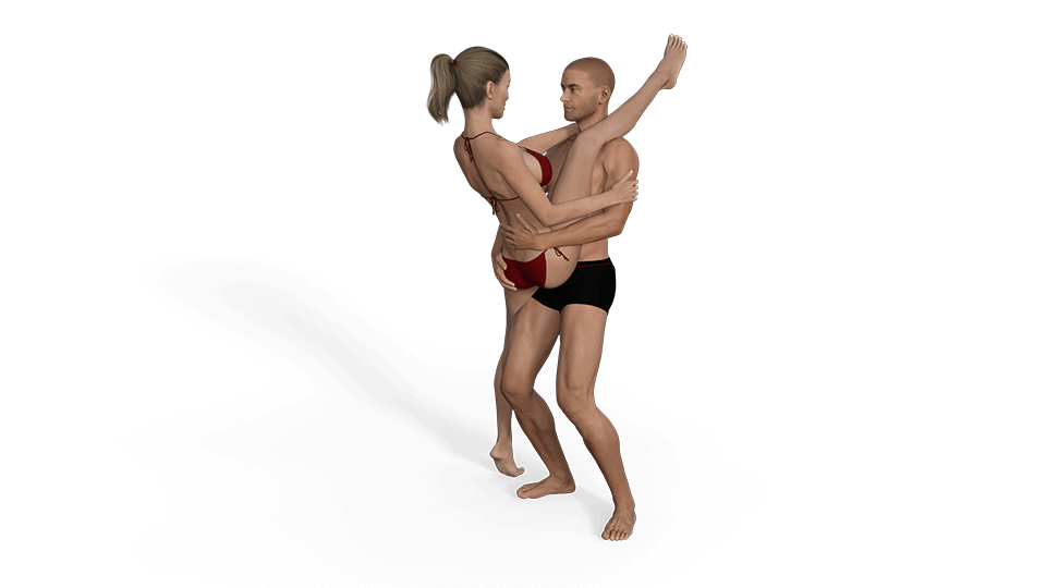Baleto šokėjos sekso pozicija